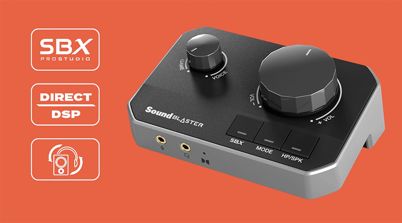 Sound Blaster G8 Hi-Res Gaming USB DAC with Dual USB Audio Mixing